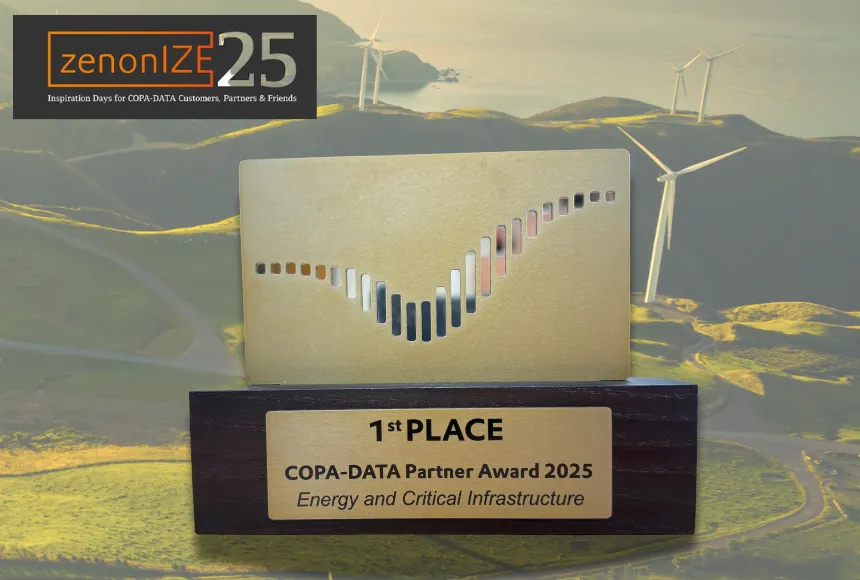 Nagroda od COPA-DATA Partner Community - Pierwsze miejsce w kategorii "Energetyka i infrastruktura krytyczna"
